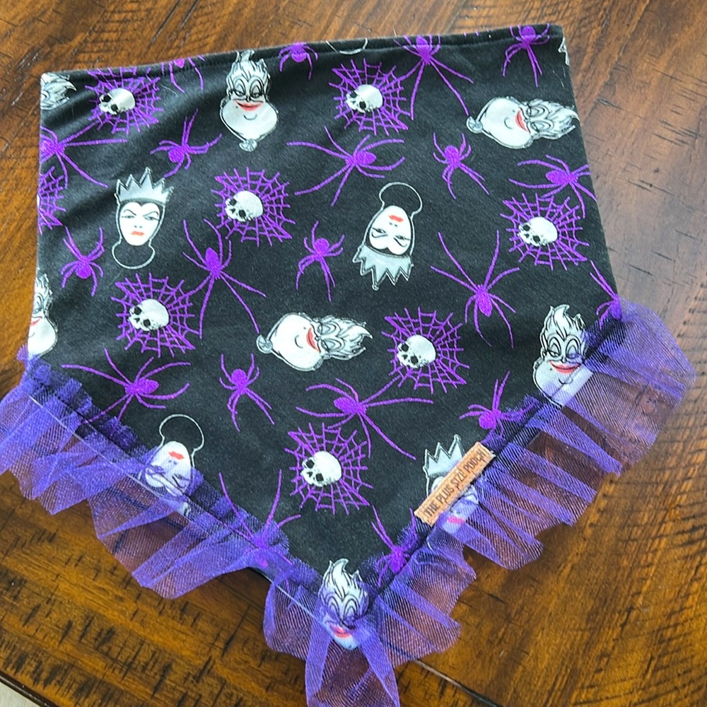 Disney Evil Queen and Ursula Dog bandana fits collar 20-21